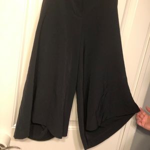 Wide leg dress capri pants
